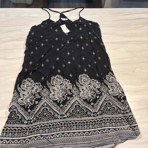 Maurices Black Dress with White Accents